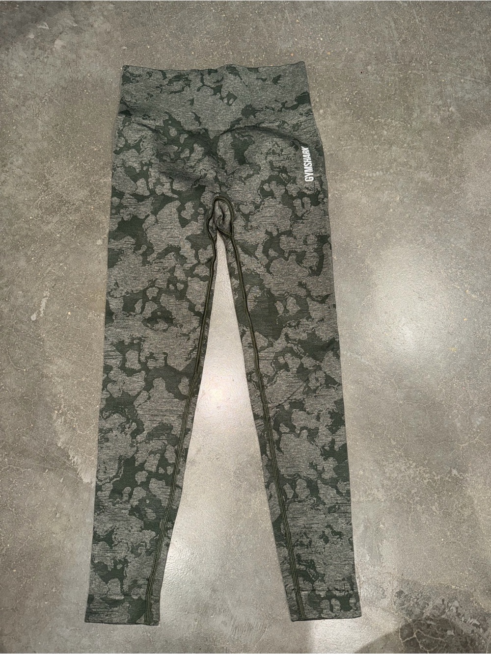 Gymshark Camo Green leggings size XS